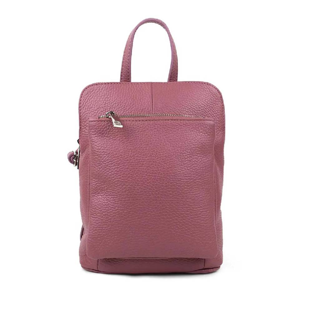 OBC Made in Italy Damen echt Leder Rucksack Bodybag Lederrucksack Tasche Schultertasche Ledertasche Crossbody Cross-Over Meist gekauft