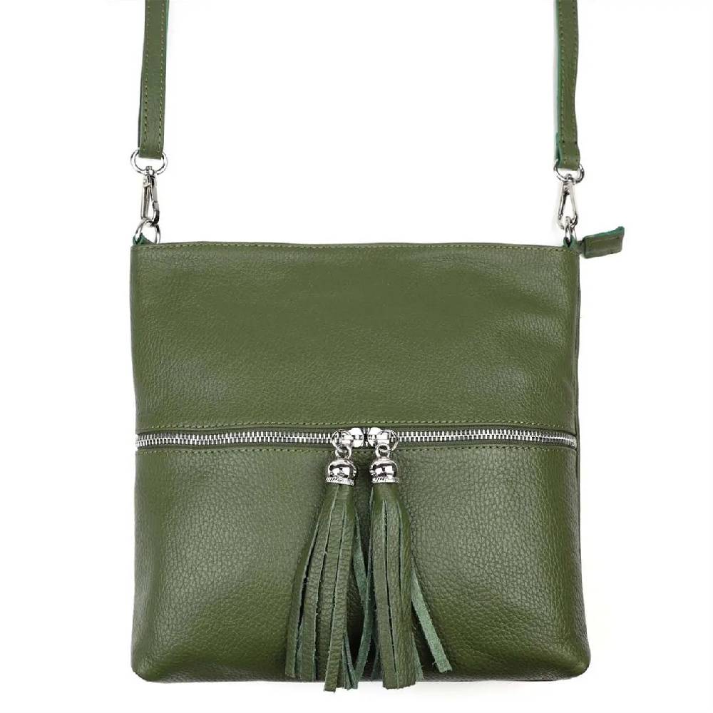 OBC Made in Italy DAMEN LEDER TASCHE Bodybag Schultertasche CrossOver Umhängetasche Handtasche Ledertasche Damentasche Crossbody Blitzverkäufe