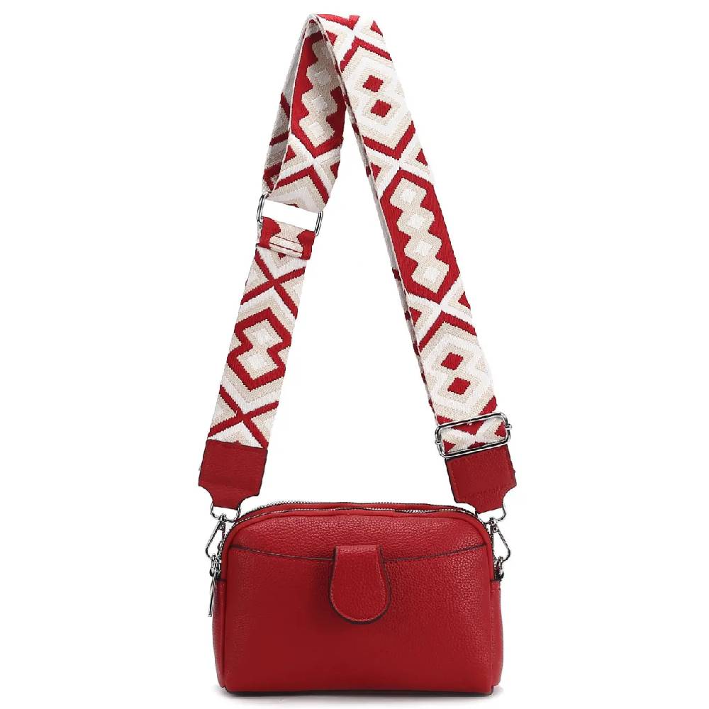 OBC Damen Tasche Crossbody Umhängetasche Bodybag Schultertasche Metallic Handytasche Crossover Kunstleder Handtasche Reise im Angebot