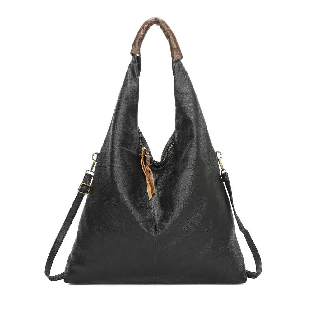 XXL Damen Tasche Shopper Schultertasche Handtasche Umhängetasche Freizeittasche Leder Optik Beuteltasche 2025