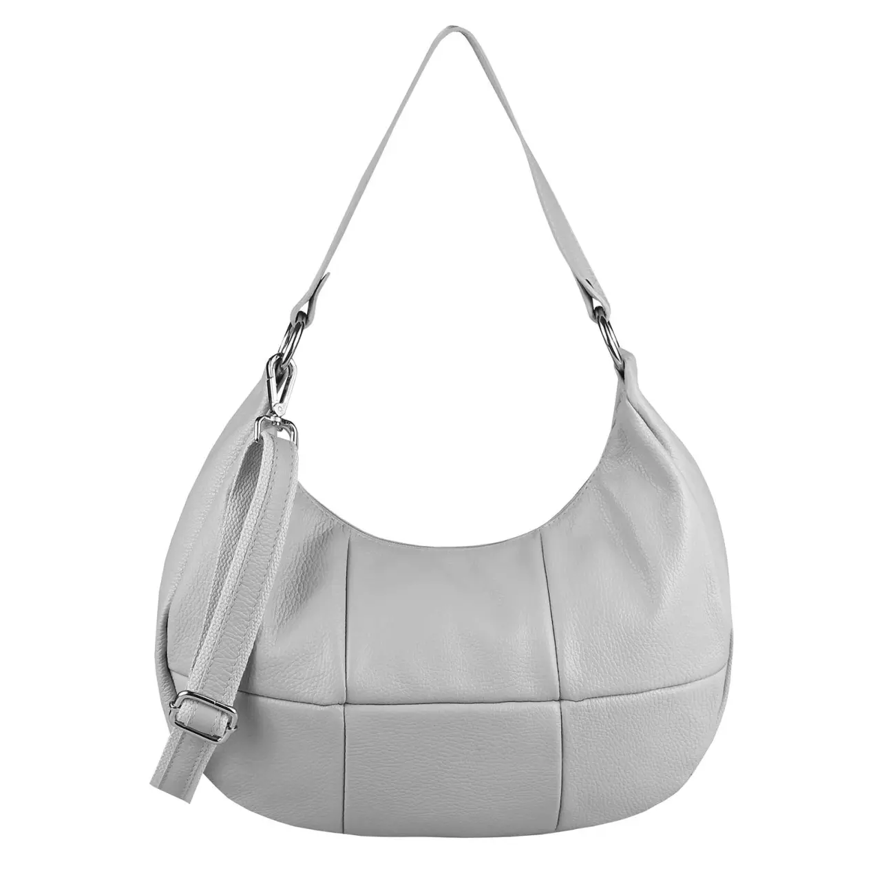 OBC Made in Italy Damen Leder Tasche Shopper Schultertasche Handtasche Umhängetasche Hobo Bag Ledertasche CrossBody City Bag Crossover Meist gekauft