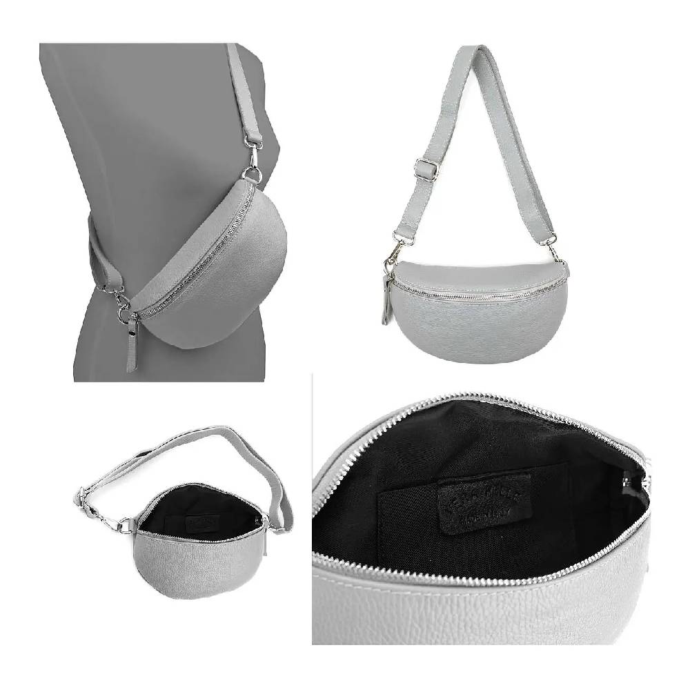 Made in Italy OBC DAMEN SET Gürteltasche + Schultergurt LEDER Crossbody Hüfttasche Bauchtasche Umhängetasche Brusttasche CrossOver Bodybag Schultertasche Handytasche Geldtasche Tasche Kosmetiktasche Outlet