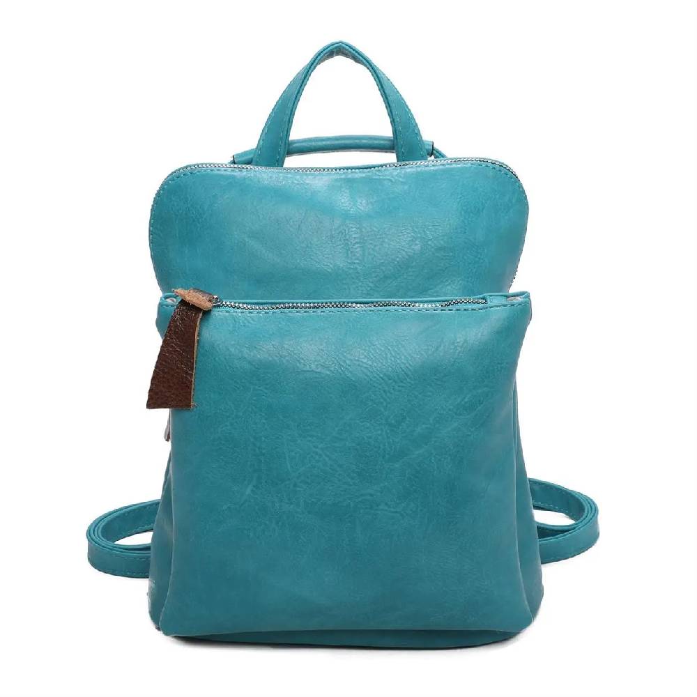 Damen Rucksack Tasche Crossbody Schultertasche Handtasche Messenger Umhängetasche Shopper Cross-Over Handgepäck Vintage Leder Optik Schlussverkauf