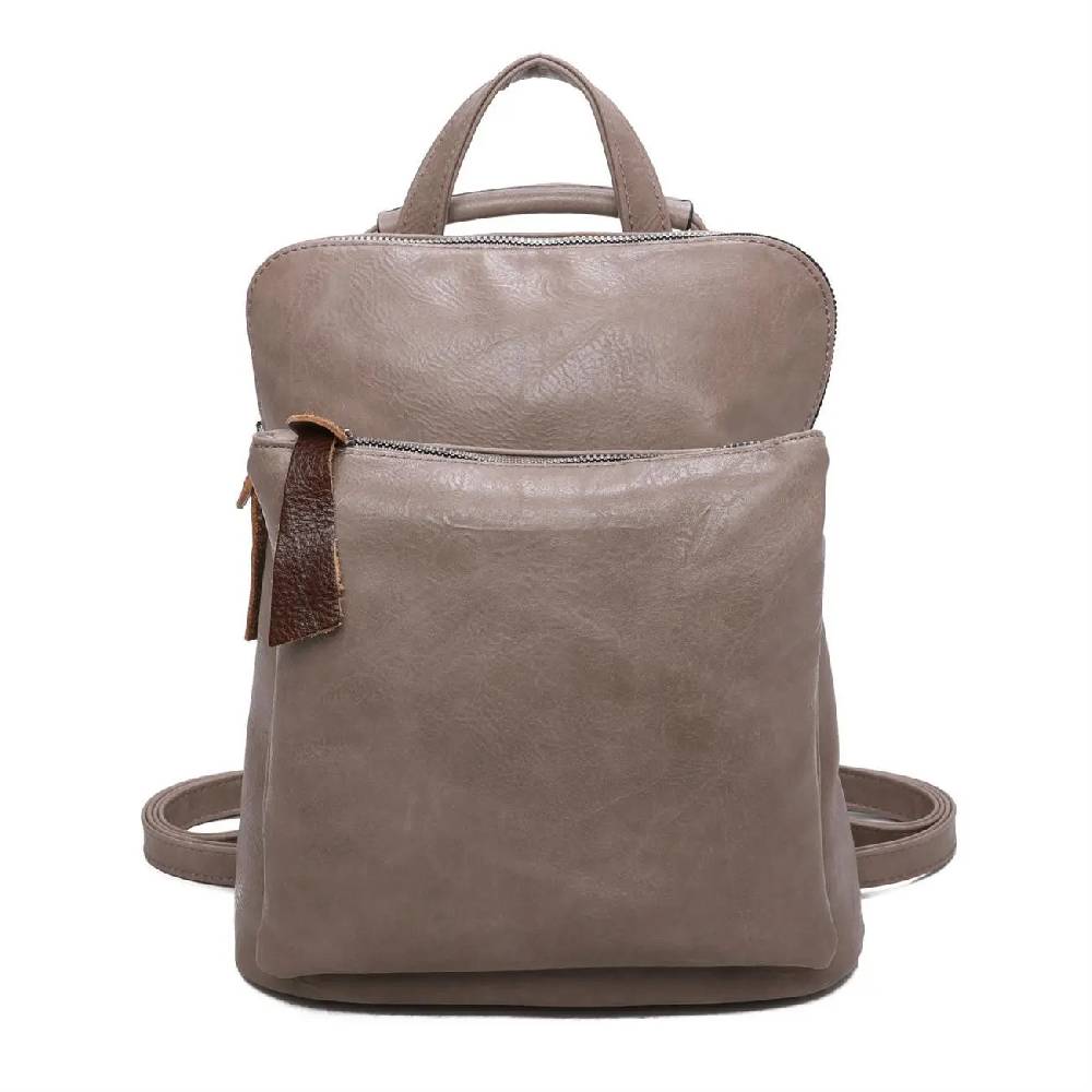 Damen Rucksack Tasche Crossbody Schultertasche Handtasche Messenger Umhängetasche Shopper Cross-Over Handgepäck Vintage Leder Optik Schlussverkauf