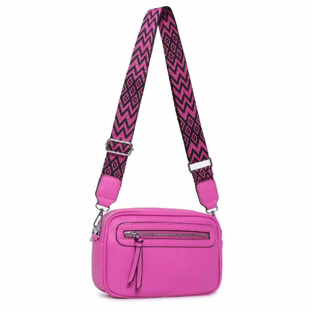 OBC Damen Tasche Umhängetasche Brusttasche Cross Over body Bag Gürteltasche Schultertasche Bauchtasche Hüfttasche Abend Freizeit Reise Leder Optik Fabrikverkauf