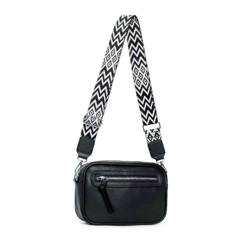 OBC Damen Tasche Umhängetasche Brusttasche Cross Over body Bag Gürteltasche Schultertasche Bauchtasche Hüfttasche Abend Freizeit Reise Leder Optik Fabrikverkauf