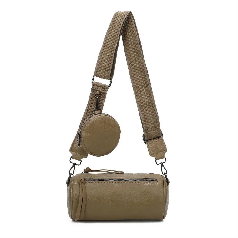 OBC Damen Zylinder Crossbody Tasche Umhängetasche Schultertasche Handtasche Gürteltasche Handytasche Bucket Bag Retro Vintage Messenger Meist gekauft