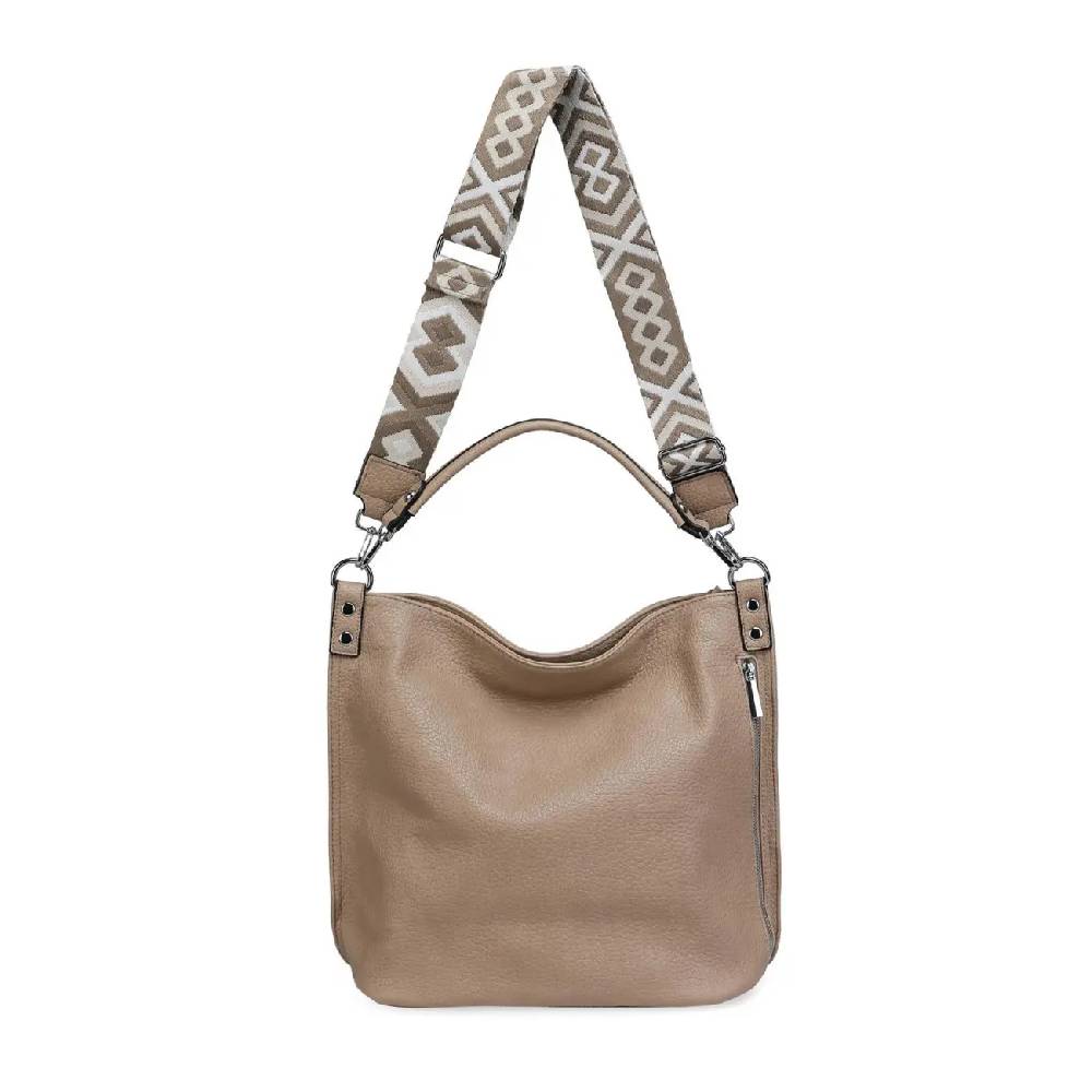 OBC XXL Damen Tasche mit 2 Gürtel Shopper Schultertasche Umhängetasche Hobo Bag Reisetasche Handtasche für Schule Freizeit Beuteltasche Urlaub Weekender Leder Optik Saisonschlussverkauf