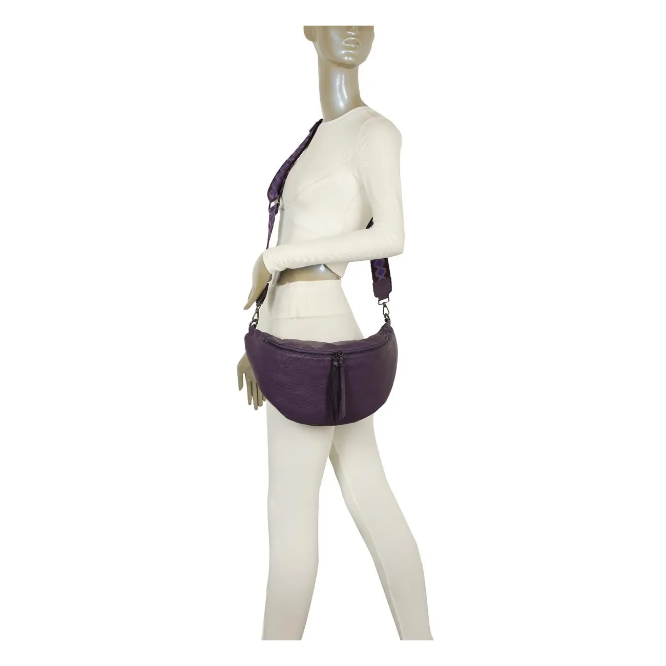 Damen Tasche Crossbody Schultertasche Gürteltasche Brusttasche Hüfttasche Bauchtasche Umhängetasche Cross-Over Bodybag Handytasche Geldtasche Kosmetiktasche Leder Optik Outlet