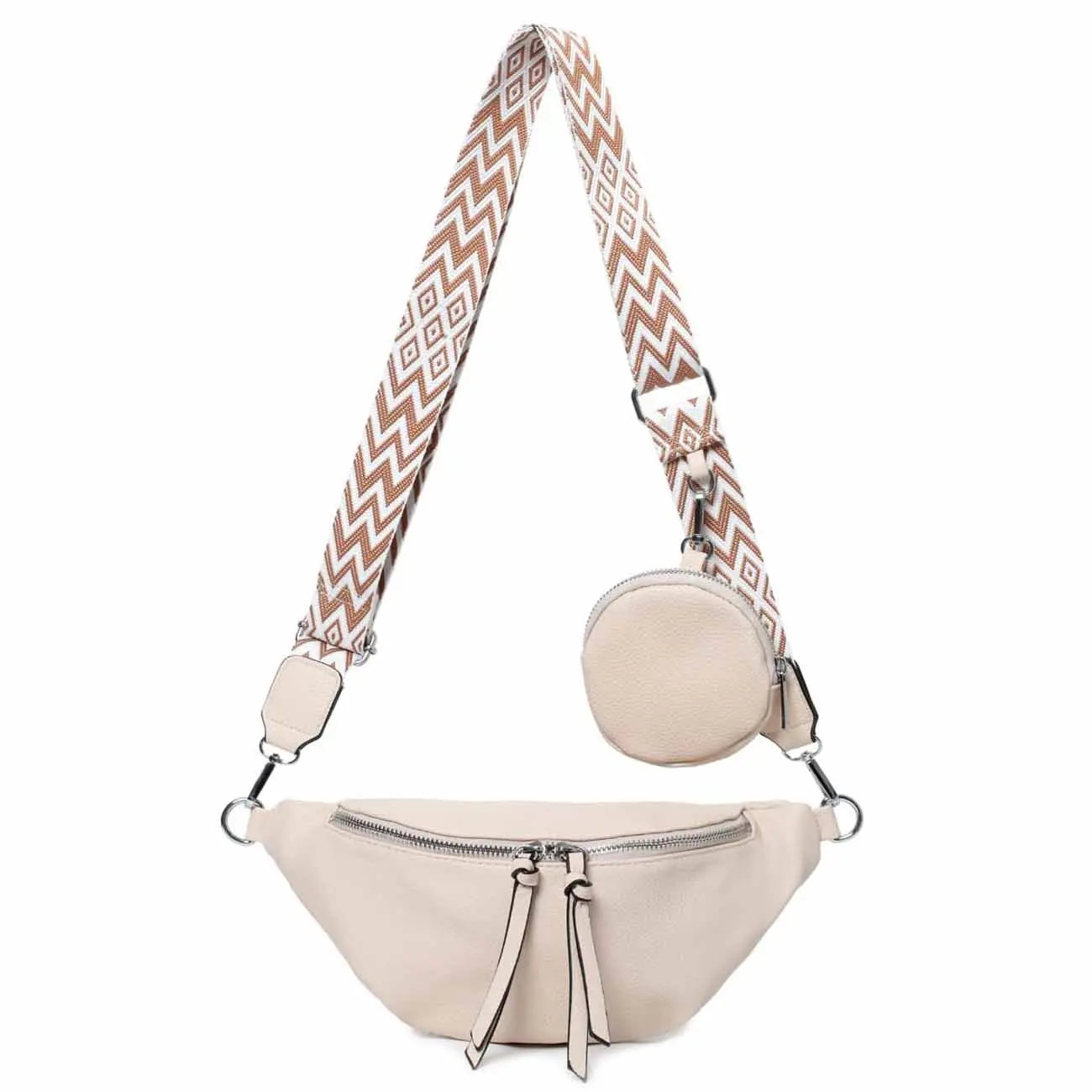 OBC Damen Tasche Brusttasche Crossbody Umhängetasche Handytasche Hüfttasche Cross-Over Bodybag Schultertasche Bauchtasche Gürteltasche Messenger-Tasche Leder Optik Hotsell