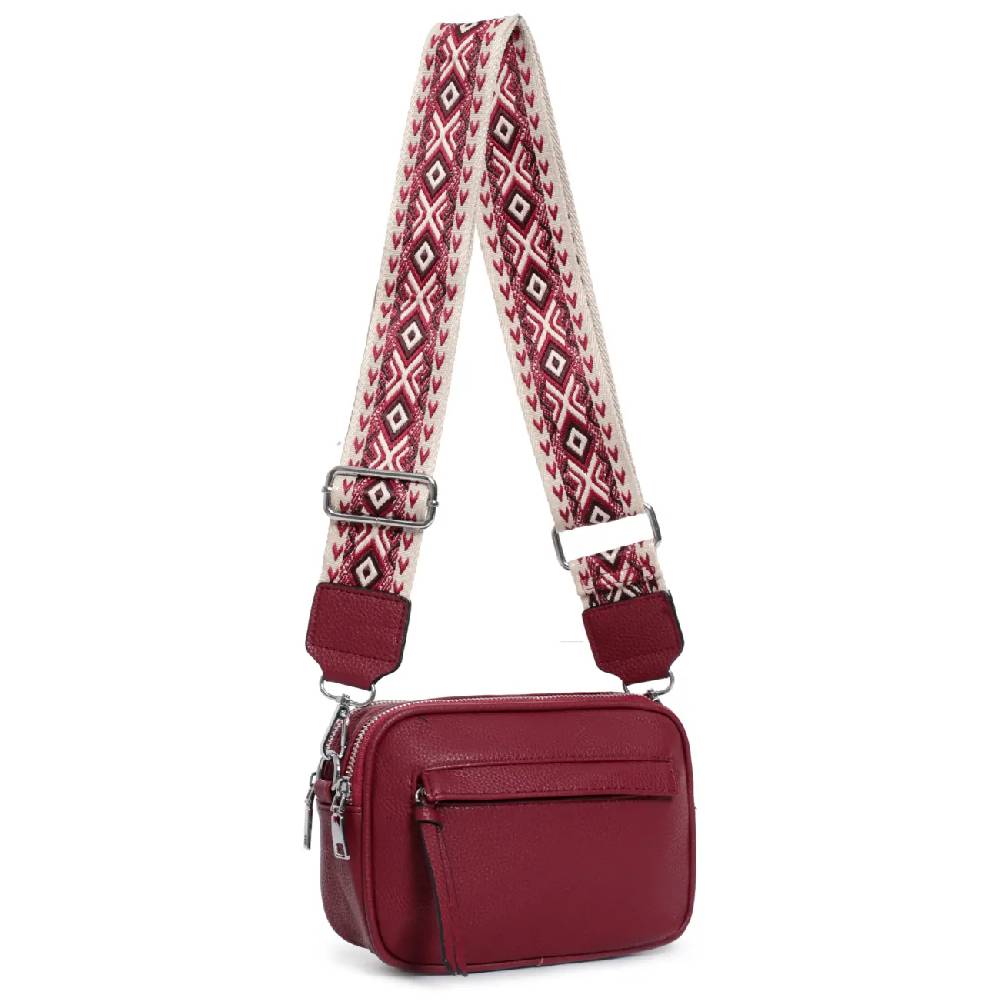 OBC Damen Tasche Crossbody Hüfttasche Brusttasche Umhängetasche Bodybag Cross Over Schultertasche Handytasche Gürteltasche Handtasche Freizeit Reise Leder Optik Schlussverkauf