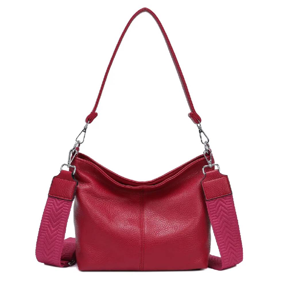 OBC Damen Tasche Shopper Brusttasche Hobo Bag Schultertasche Crossbody Umhängetasche Beuteltasche Handtasche Crossover BodyBag Leder Optik Fabrikverkauf