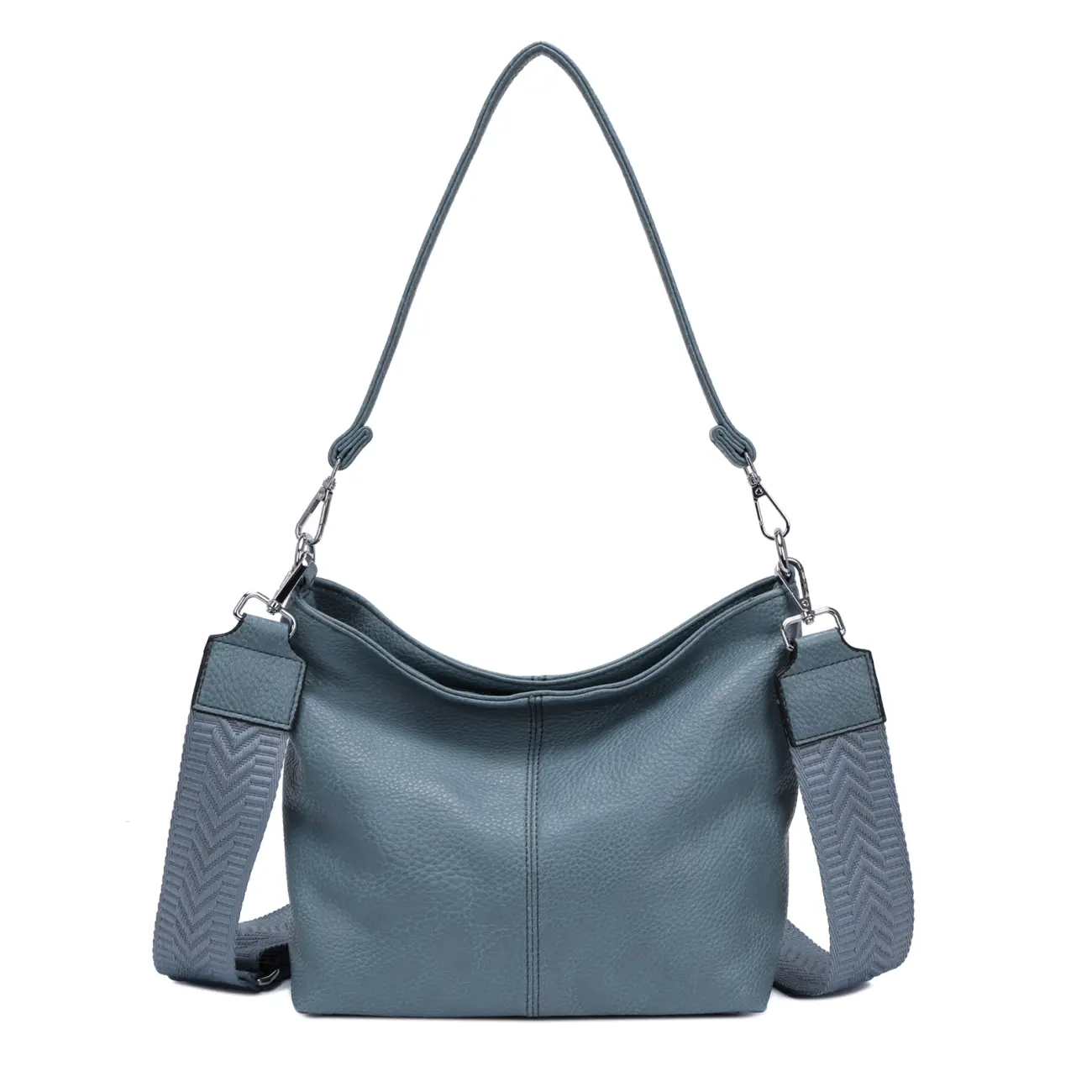 OBC Damen Tasche Shopper Brusttasche Hobo Bag Schultertasche Crossbody Umhängetasche Beuteltasche Handtasche Crossover BodyBag Leder Optik Fabrikverkauf