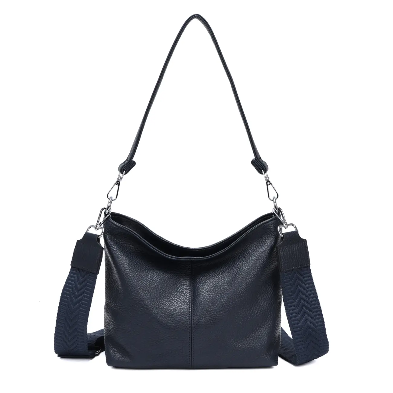 OBC Damen Tasche Shopper Brusttasche Hobo Bag Schultertasche Crossbody Umhängetasche Beuteltasche Handtasche Crossover BodyBag Leder Optik Fabrikverkauf