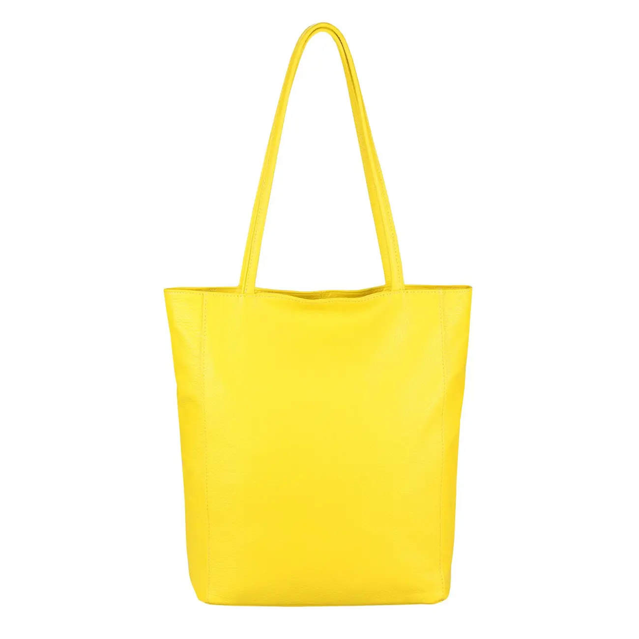 OBC Made in Italy Damen Echt Leder Tasche Shopper Schultertasche Henkeltasche Din-A4 Tote Bag Handtasche Umhängetasche Ledertasche Beuteltasche Auslauf
