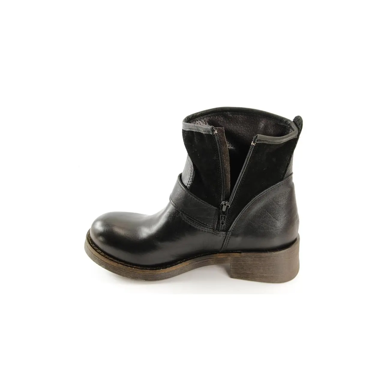 Ovye by Cristina Lucchi echt Leder Stiefel Stiefeletten Schuhe Ankle Boots Biker Schlussverkauf