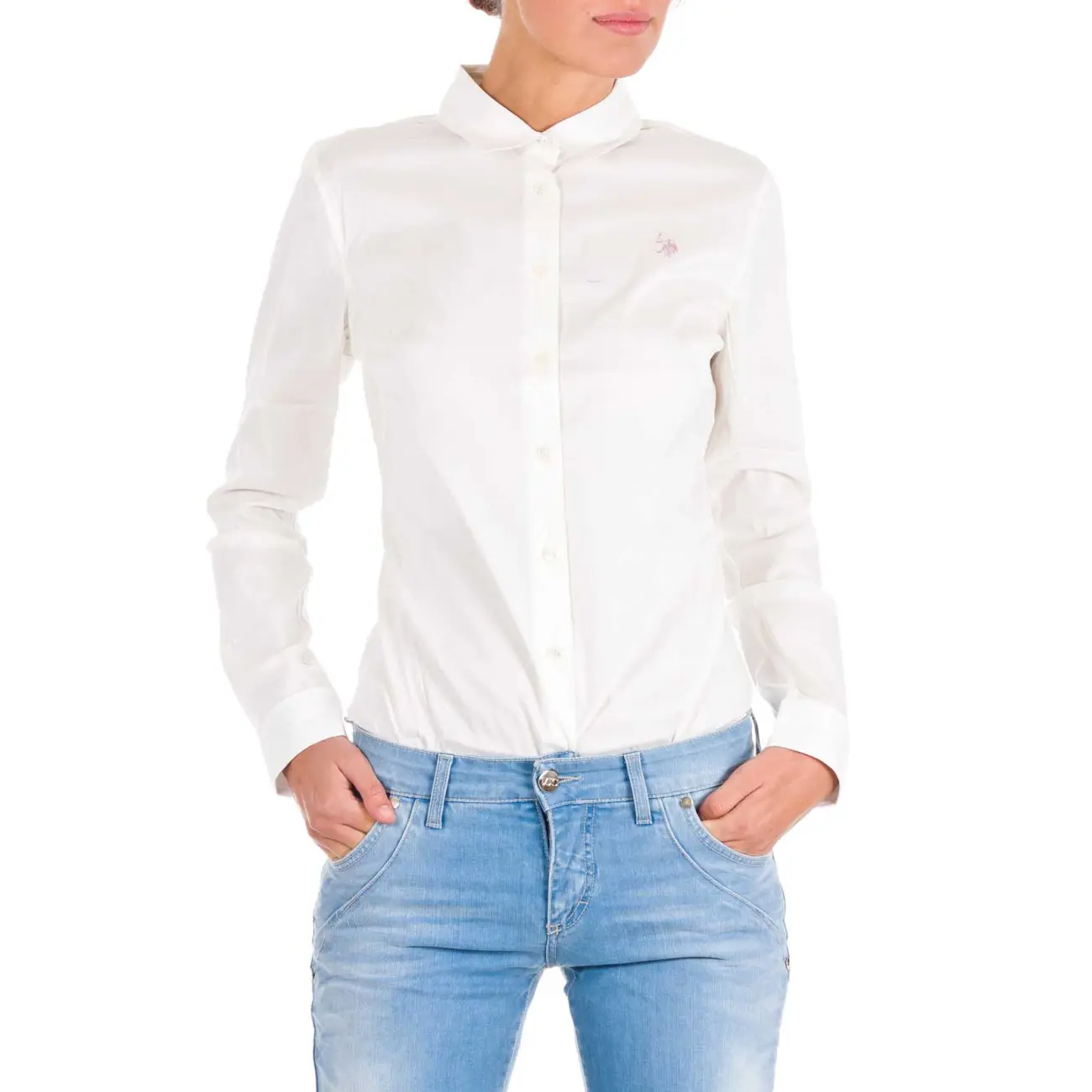 US Polo ASSN USA POLO Damen BODY Hemd T-Shirt USPA Logo Langarm Longsleeve Longshirt Fabrikverkauf