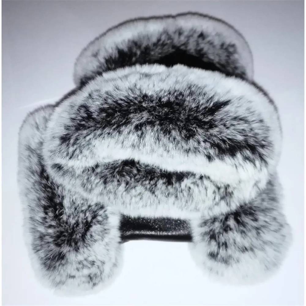 OBC DAMEN warme Handschuhe echt LEDER echt FELL Kaninfell Kaninchen Winter & Herbst Winterhandschuhe flauschig schwarz weiß grau XL Auslauf