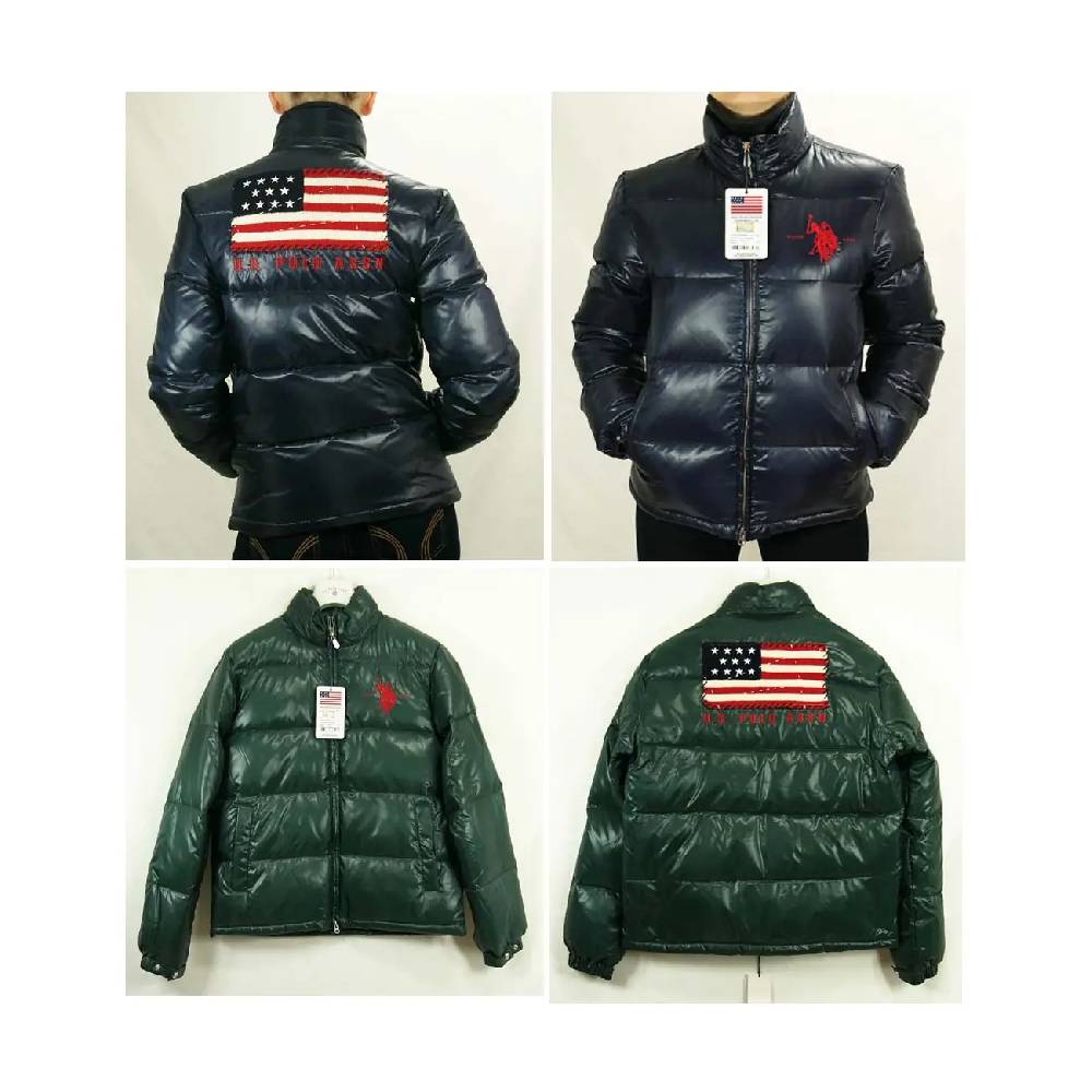 US Polo ASSN USA Flagge WinterJacke Jacke Daunenjacke Jacke Steppjacke