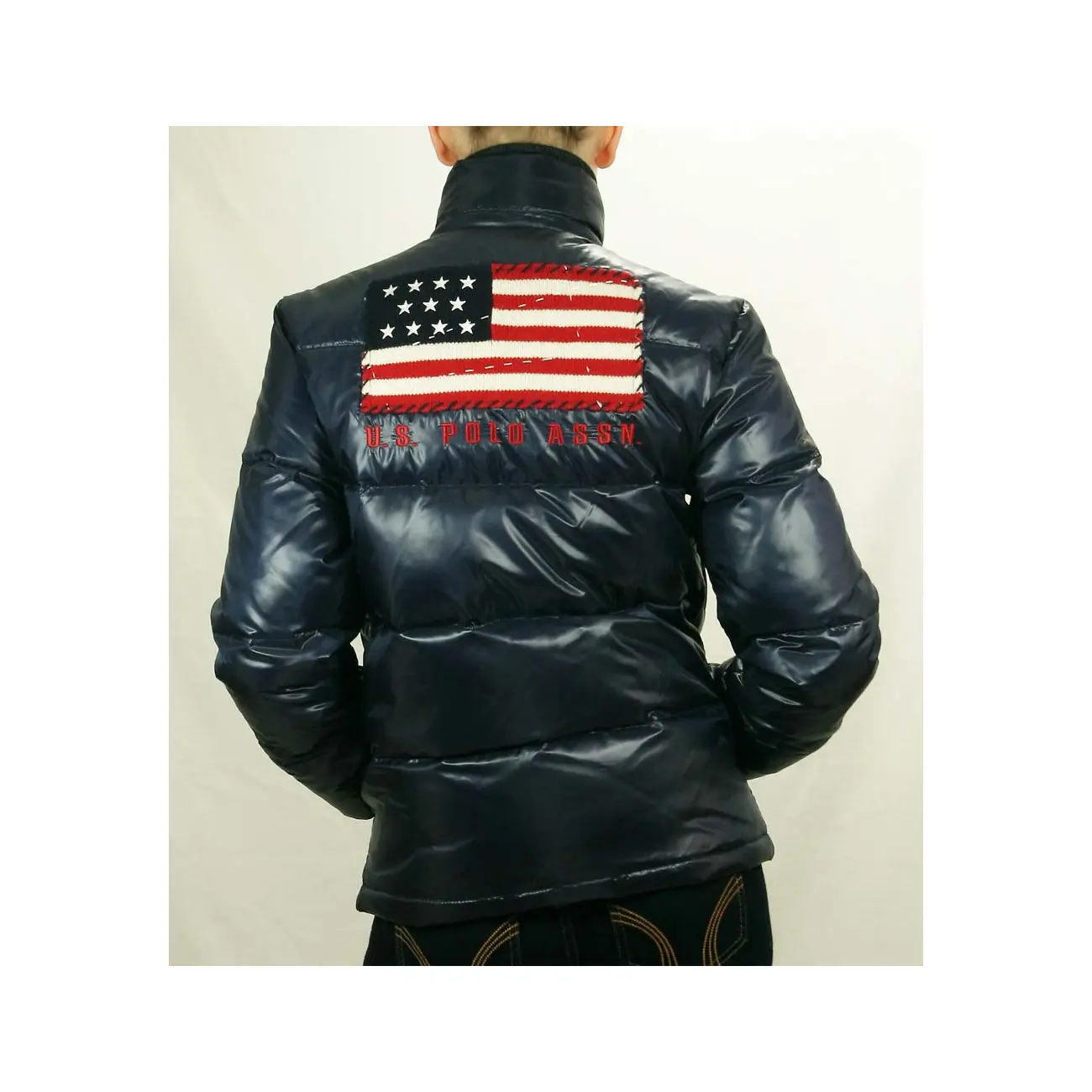 US Polo ASSN USA Flagge WinterJacke Jacke Daunenjacke Jacke Steppjacke Verkauf