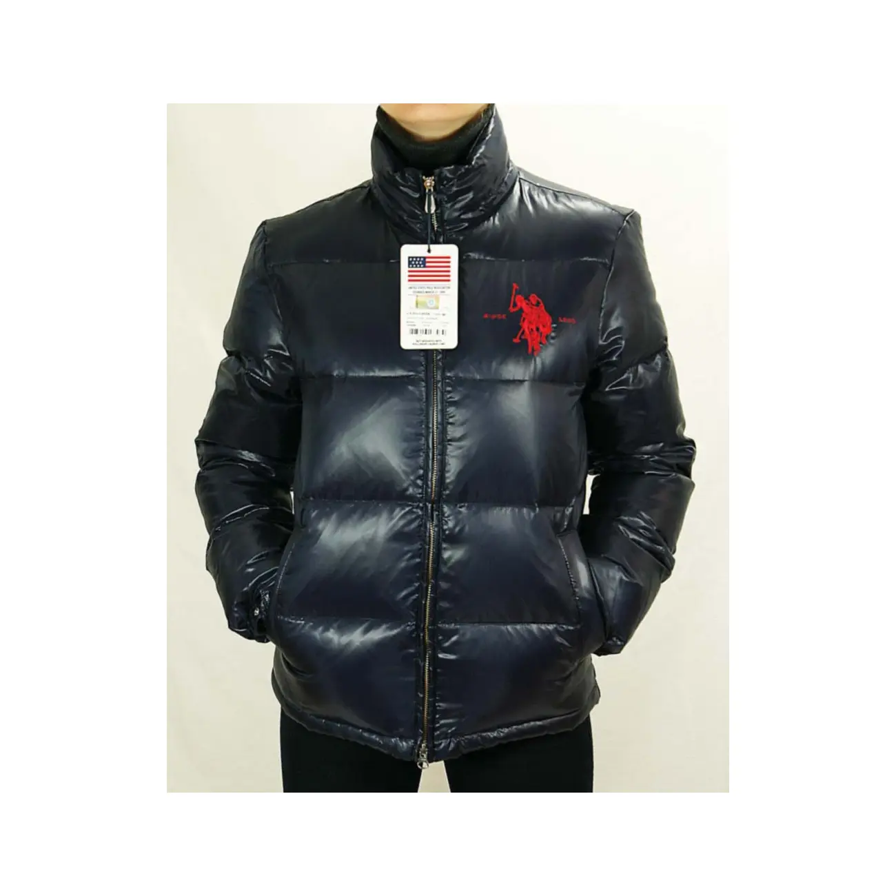 US Polo ASSN USA Flagge WinterJacke Jacke Daunenjacke Jacke Steppjacke Verkauf