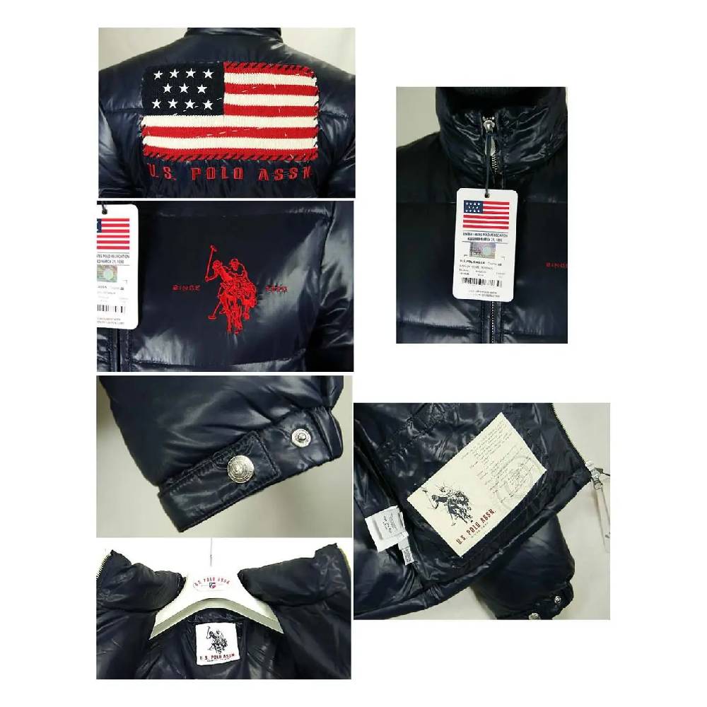 US Polo ASSN USA Flagge WinterJacke Jacke Daunenjacke Jacke Steppjacke Verkauf