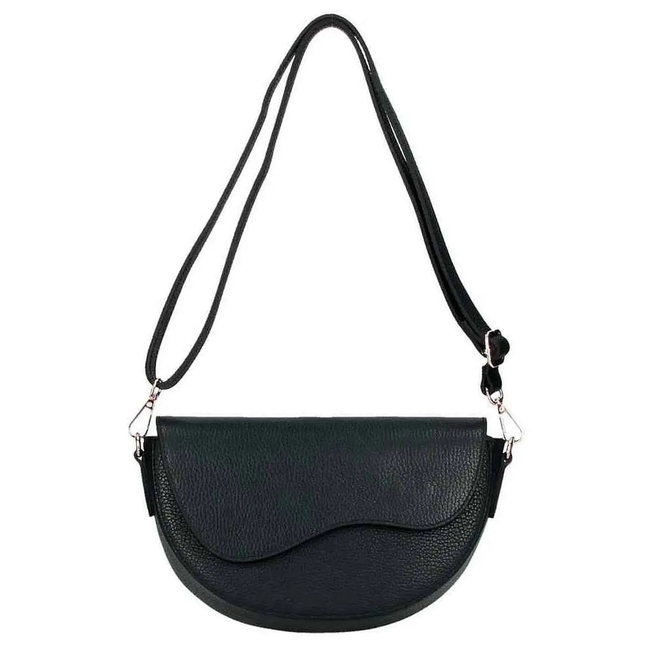 OBC MADE IN ITALY DAMEN LEDER TASCHE Saddle Bag Satteltasche Schultertasche Ledertasche Umhängetasche Brusttasche Cross Over Body Schlussverkauf