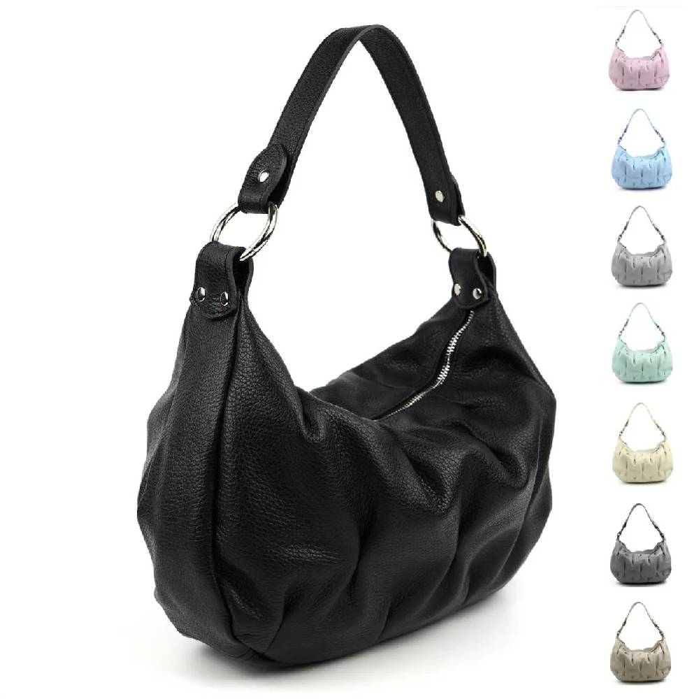 OBC MADE IN ITALY DAMEN XL LEDER TASCHE Business Shopper Hobo Schultertasche Ledertasche Umhängetasche Brusttasche Cross Over Body Bag Nappaleder
