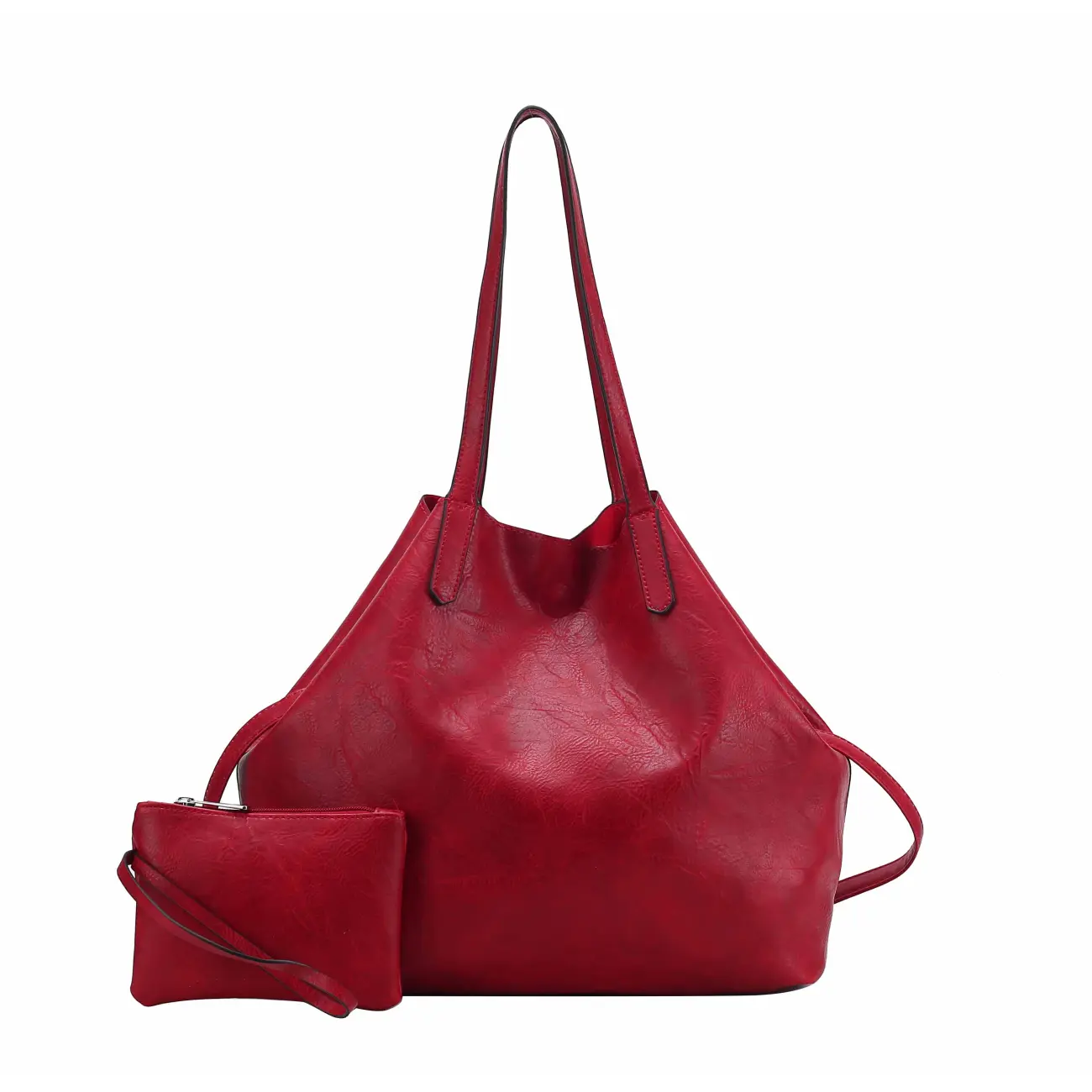 OBC Damen XXL Tasche Set 3in1 Shopper Handtasche Crossbody Hobo Bag Schultertasche Umhängetasche Cross-Over DIN-A4 Damentasche Reisetasche Beuteltasche Leder Optik Blitzverkäufe