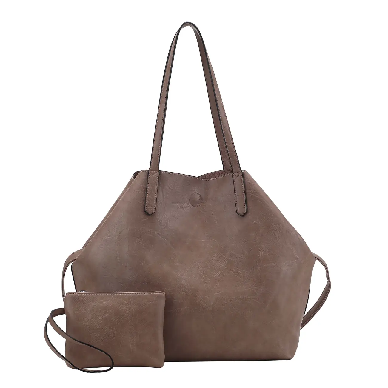 OBC Damen XXL Tasche Set 3in1 Shopper Handtasche Crossbody Hobo Bag Schultertasche Umhängetasche Cross-Over DIN-A4 Damentasche Reisetasche Beuteltasche Leder Optik Blitzverkäufe