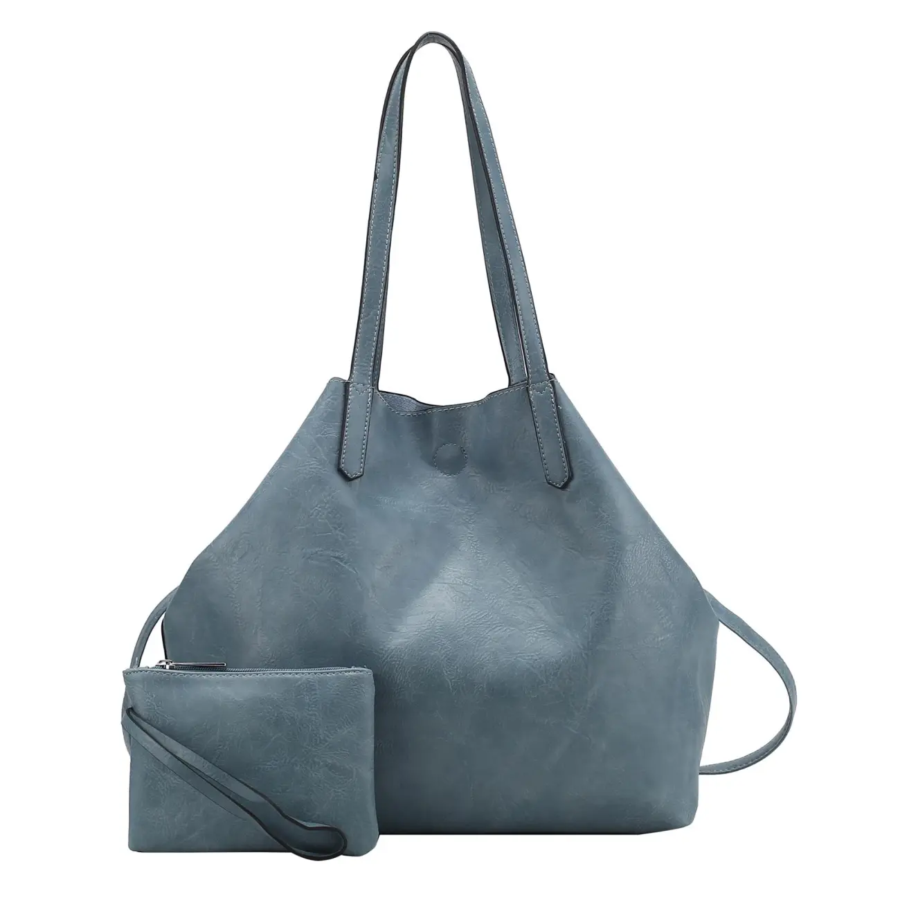 OBC Damen XXL Tasche Set 3in1 Shopper Handtasche Crossbody Hobo Bag Schultertasche Umhängetasche Cross-Over DIN-A4 Damentasche Reisetasche Beuteltasche Leder Optik Blitzverkäufe