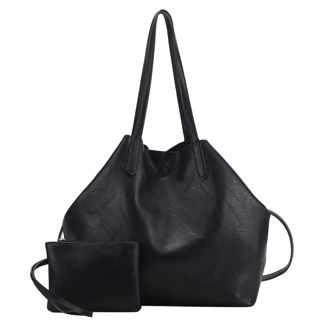 OBC Damen XXL Tasche Set 3in1 Shopper Handtasche Crossbody Hobo Bag Schultertasche Umhängetasche Cross-Over DIN-A4 Damentasche Reisetasche Beuteltasche Leder Optik Blitzverkäufe