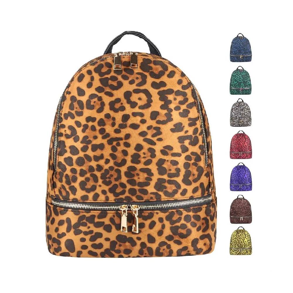 DAMEN Leopardenmuster Rucksack Backpack Cityrucksack Stadtrucksack LEOPARD PRINT Schultertasche Handtasche Mädchen Daypack