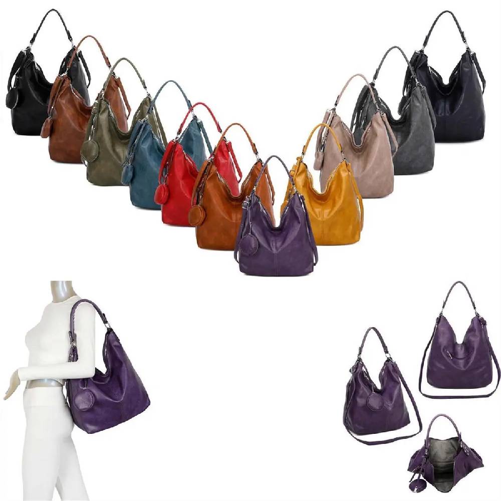 OBC DAMEN TASCHE SHOPPER Hobo-Bag Schultertasche Umhängetasche Handtasche Damentasche Reisetasche Beuteltasche Leder Optik