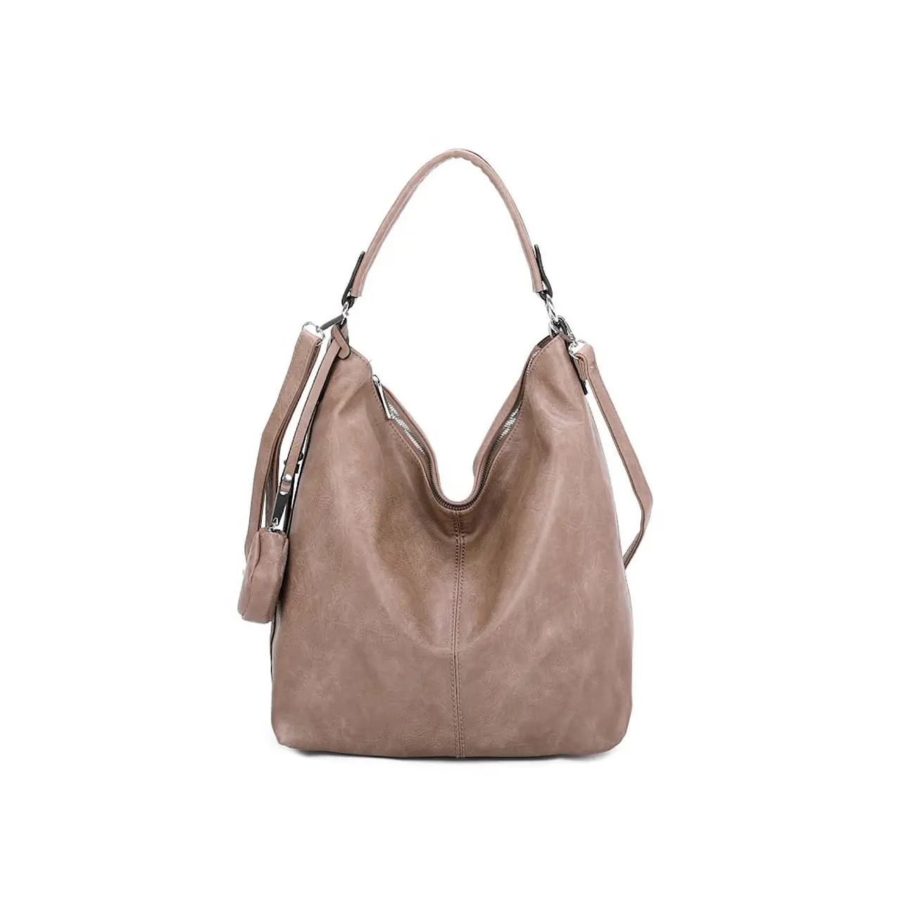 OBC DAMEN TASCHE SHOPPER Hobo-Bag Schultertasche Umhängetasche Handtasche Damentasche Reisetasche Beuteltasche Leder Optik zollfrei