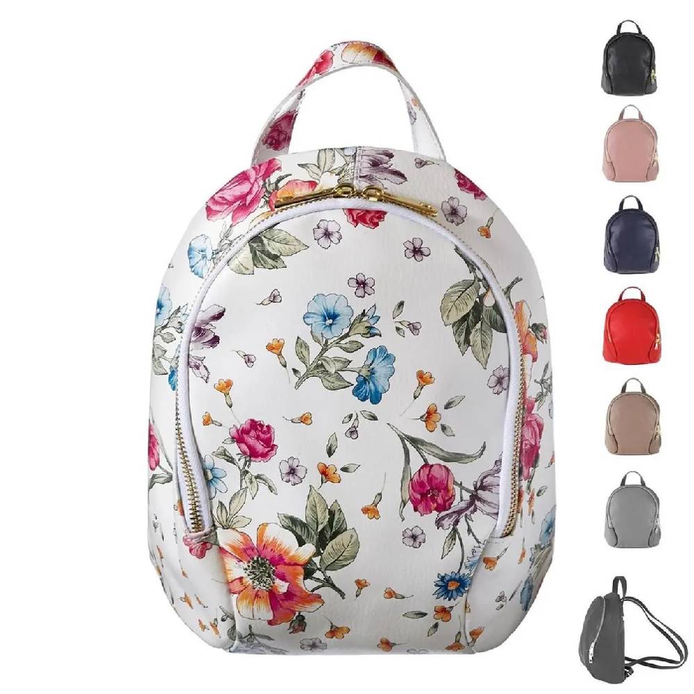 Made in Italy DAMEN echt LEDER RUCKSACK Schultertasche Daypack Cityrucksack Ledertasche Stadtrucksack Tasche BackPack Handtasche