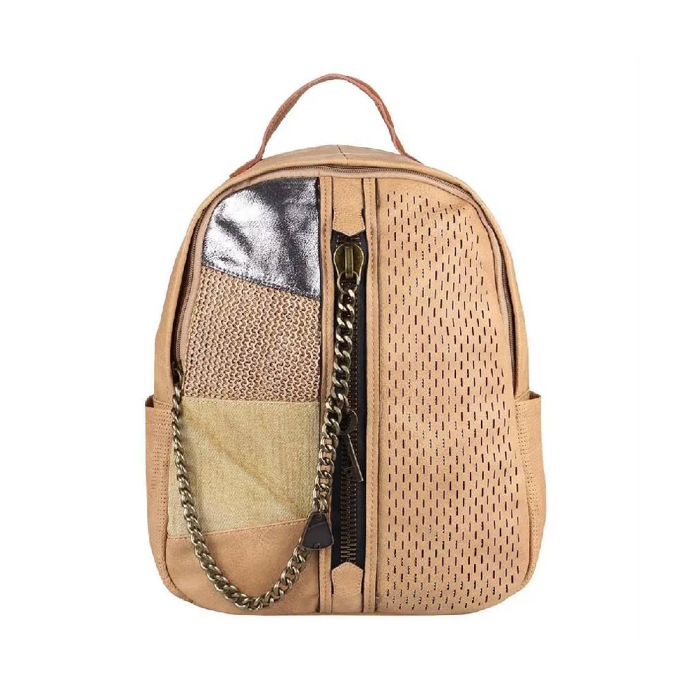 DAMEN RUCKSACK TASCHE Cityrucksack Stadtrucksack Metallic Backpack Schultertasche Handtasche Umhängetasche Shopper Ketten Daypack Lederrucksack Online