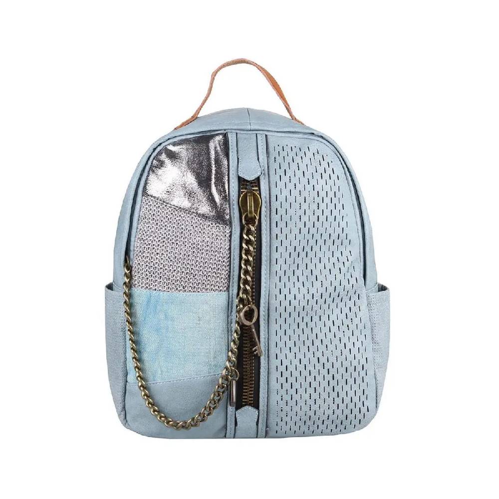 DAMEN RUCKSACK TASCHE Cityrucksack Stadtrucksack Metallic Backpack Schultertasche Handtasche Umhängetasche Shopper Ketten Daypack Lederrucksack Online