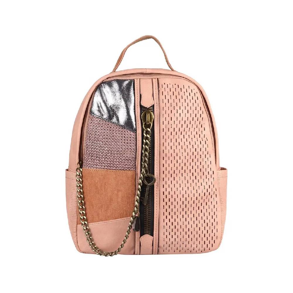 DAMEN RUCKSACK TASCHE Cityrucksack Stadtrucksack Metallic Backpack Schultertasche Handtasche Umhängetasche Shopper Ketten Daypack Lederrucksack Online