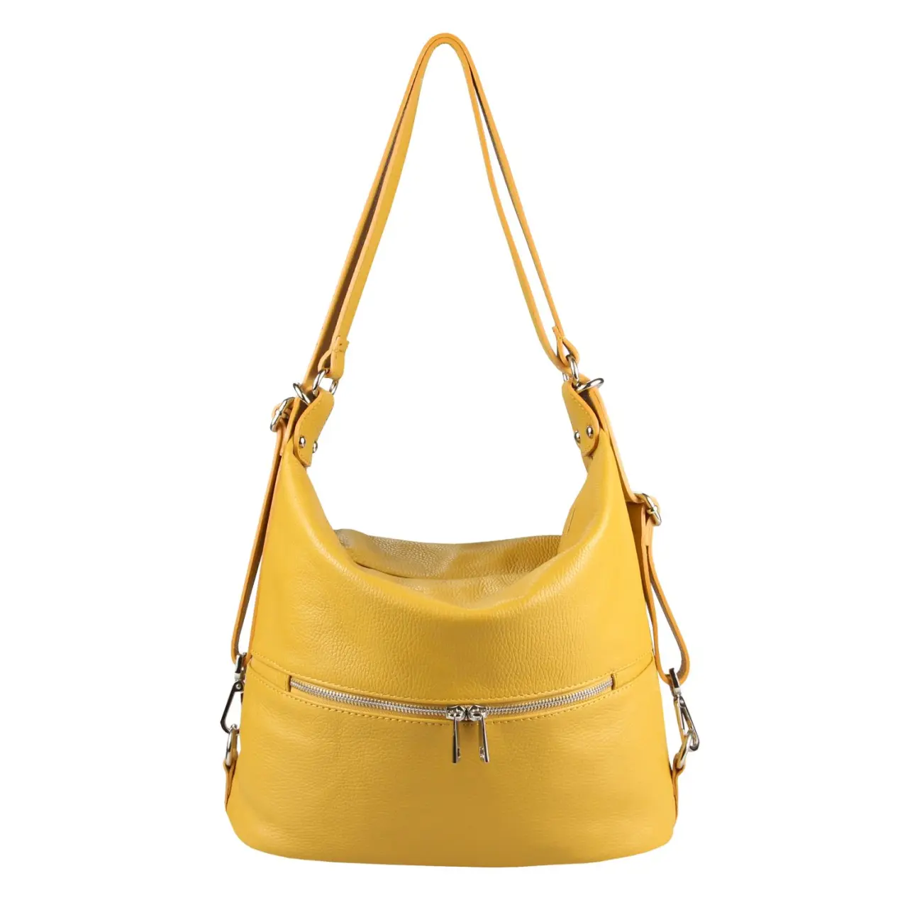 OBC Made in Italy DAMEN echt LEDER 2in1 Handtasche Rucksack Schultertasche CityRucksack Stadtrucksack BackPack Lederrucksack Daypack Ledertasche Auslauf