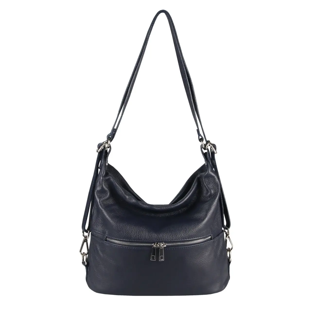 OBC Made in Italy DAMEN echt LEDER 2in1 Handtasche Rucksack Schultertasche CityRucksack Stadtrucksack BackPack Lederrucksack Daypack Ledertasche Auslauf