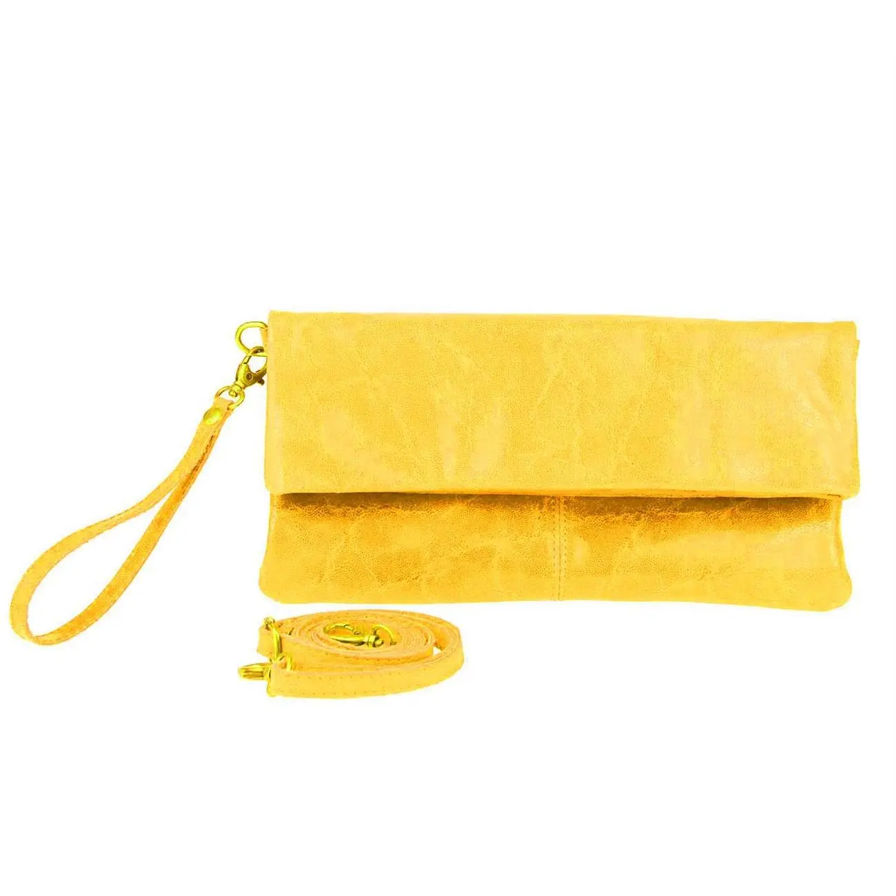 OBC Made in Italy Leder Damen Schultertasche Rindleder Vera Pelle Borsetta Tasche Clutch Schmucktasche Umhängetasche Angebote