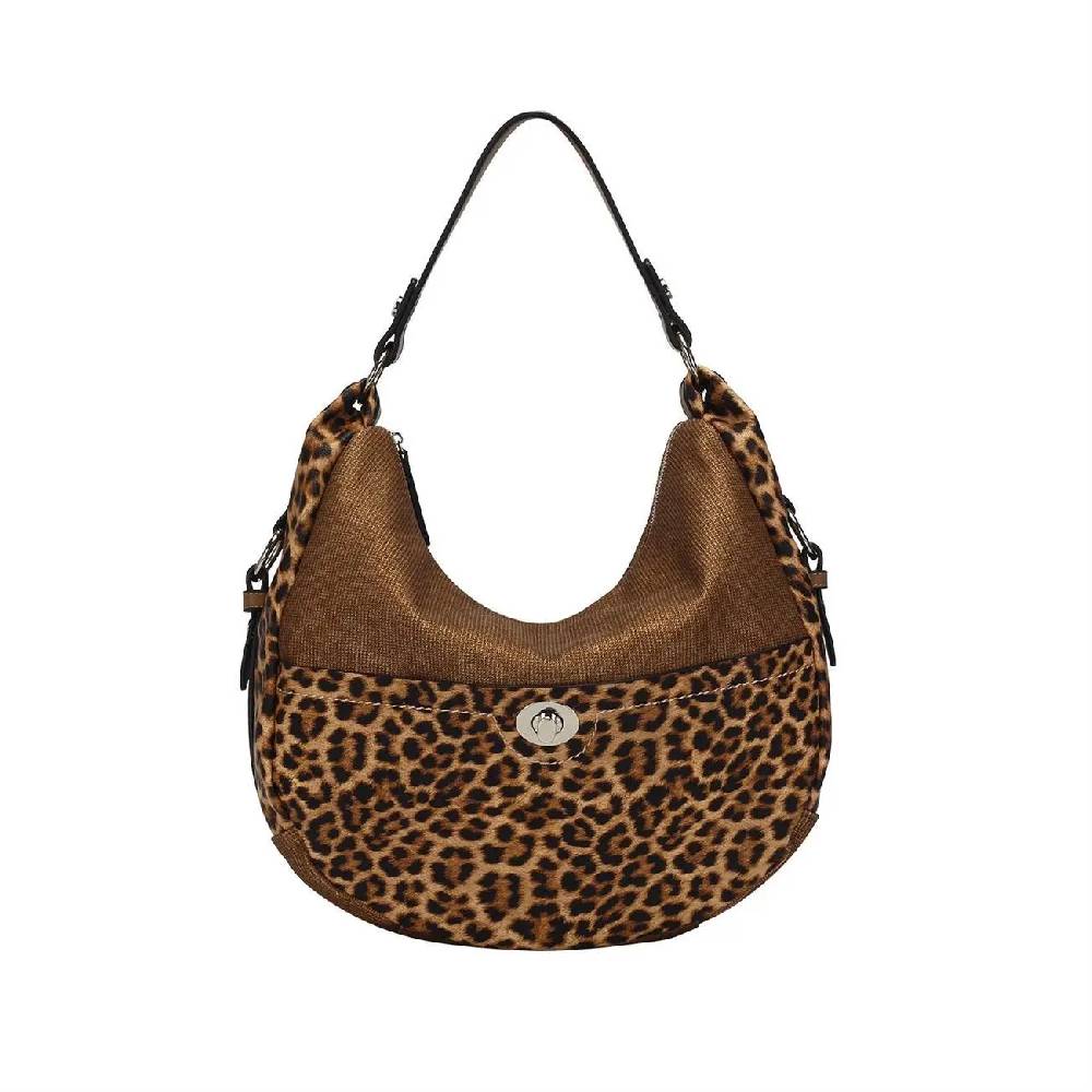 OBC DAMEN SHOPPER TASCHE HANDTASCHE Hobo Bag Kette Henkeltasche Schultertasche Umhängetasche Beuteltasche Leoparden Print Hotsell