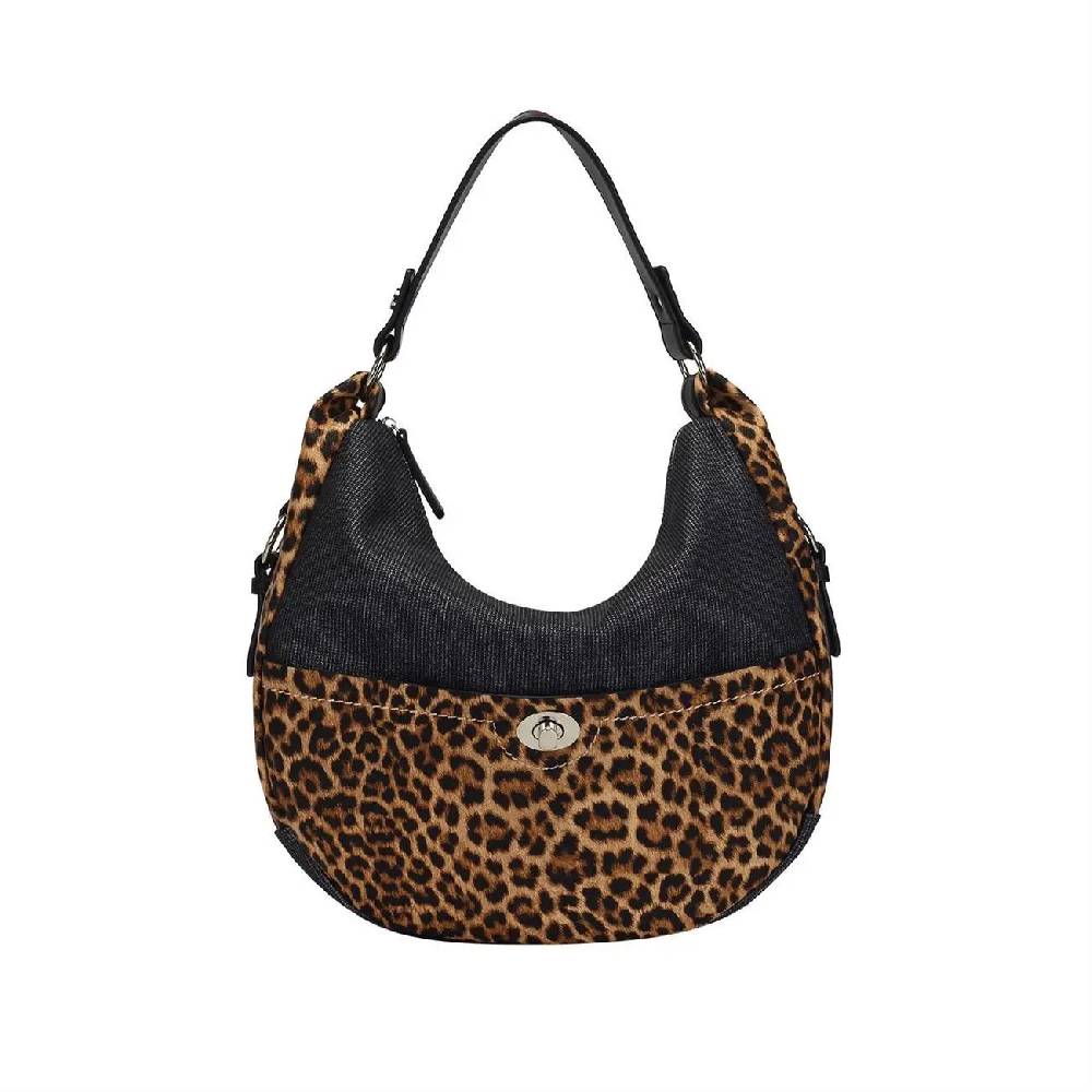 OBC DAMEN SHOPPER TASCHE HANDTASCHE Hobo Bag Kette Henkeltasche Schultertasche Umhängetasche Beuteltasche Leoparden Print Hotsell