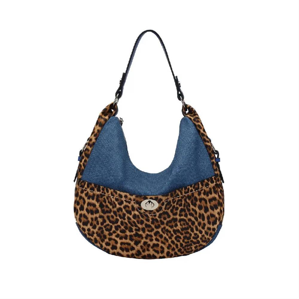 OBC DAMEN SHOPPER TASCHE HANDTASCHE Hobo Bag Kette Henkeltasche Schultertasche Umhängetasche Beuteltasche Leoparden Print Hotsell