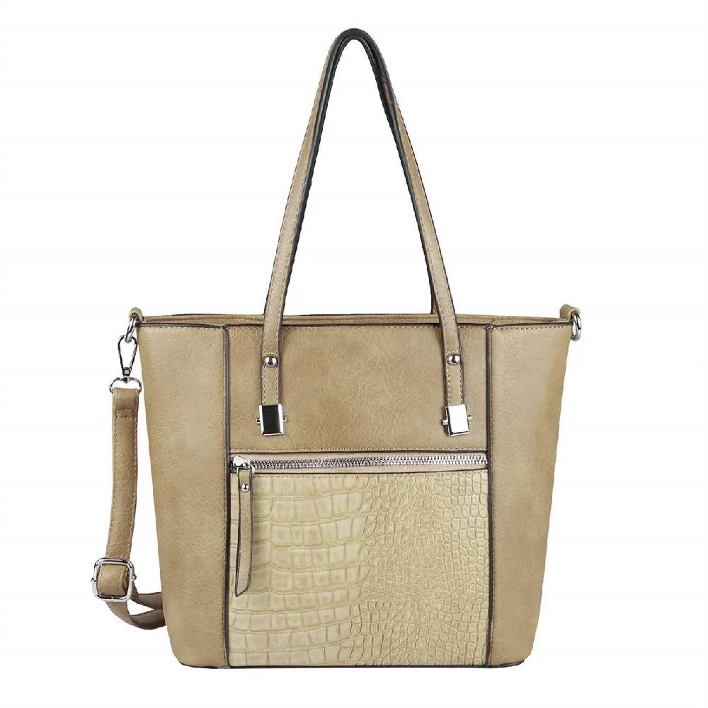 OBC DAMEN TASCHE Schultertasche Umhängetasche Tote Bag Kroko Businesstasche Shopper Workbag Leder Optik im Angebot