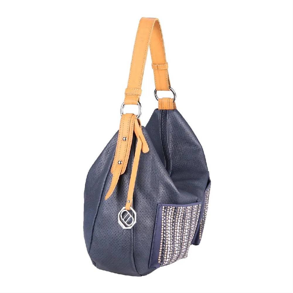 DAMEN SHOPPER TASCHE HANDTASCHE Henkeltasche Schultertasche Umhängetasche Hobo-Bag Beuteltasche Nieten Cross-Over Reisetasche Schlussverkauf