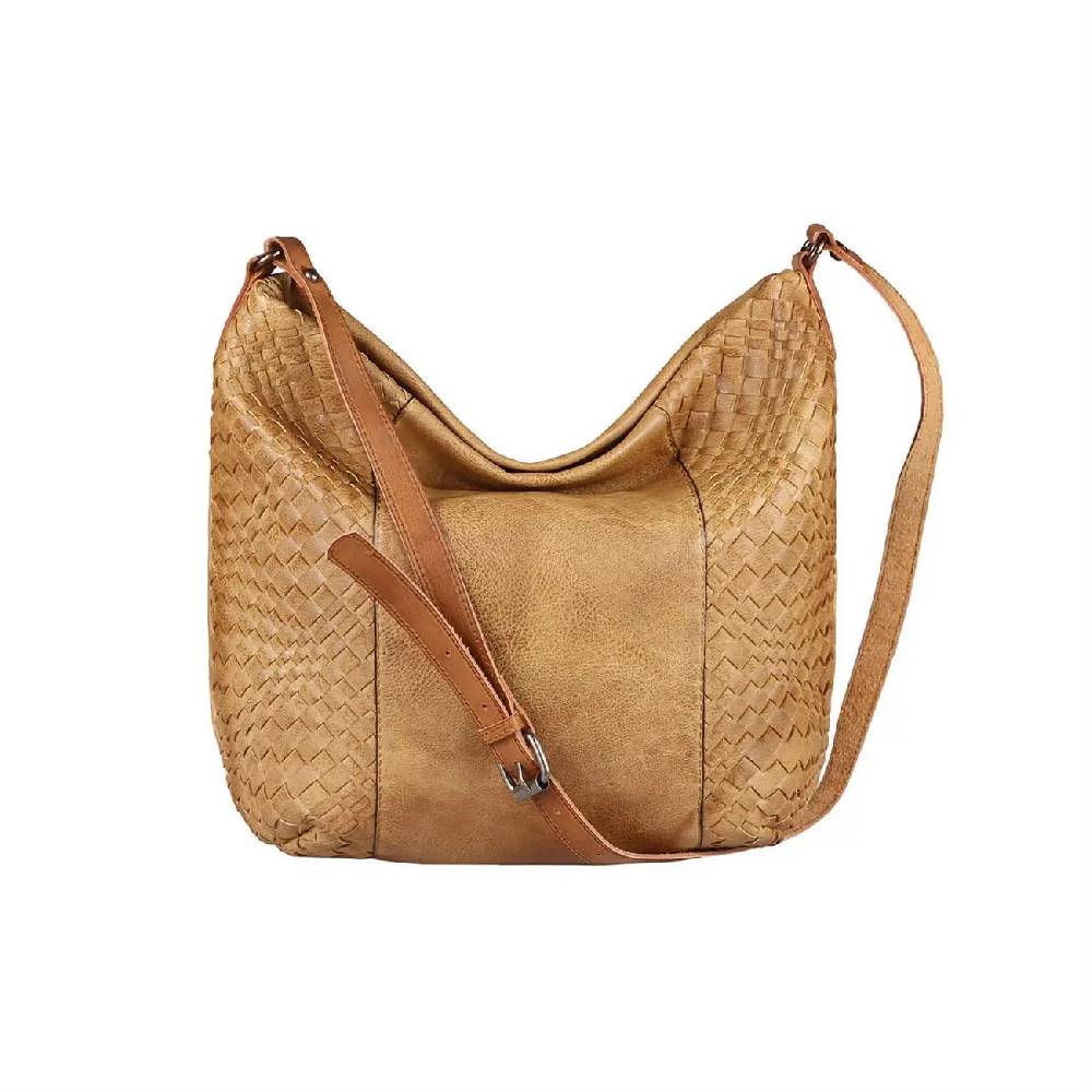 OBC DAMEN TASCHE SHOPPER Flechtoptik Ledertasche Hobo Bag Schultertasche Umhängetasche CrossOver CROSSBODY Henkeltasche Beuteltasche Günstiger Verkauf