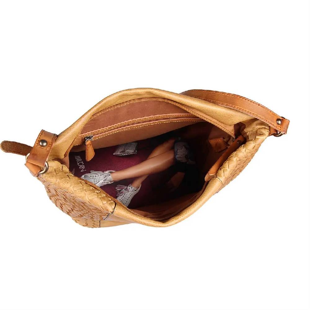OBC DAMEN TASCHE SHOPPER Flechtoptik Ledertasche Hobo Bag Schultertasche Umhängetasche CrossOver CROSSBODY Henkeltasche Beuteltasche Günstiger Verkauf