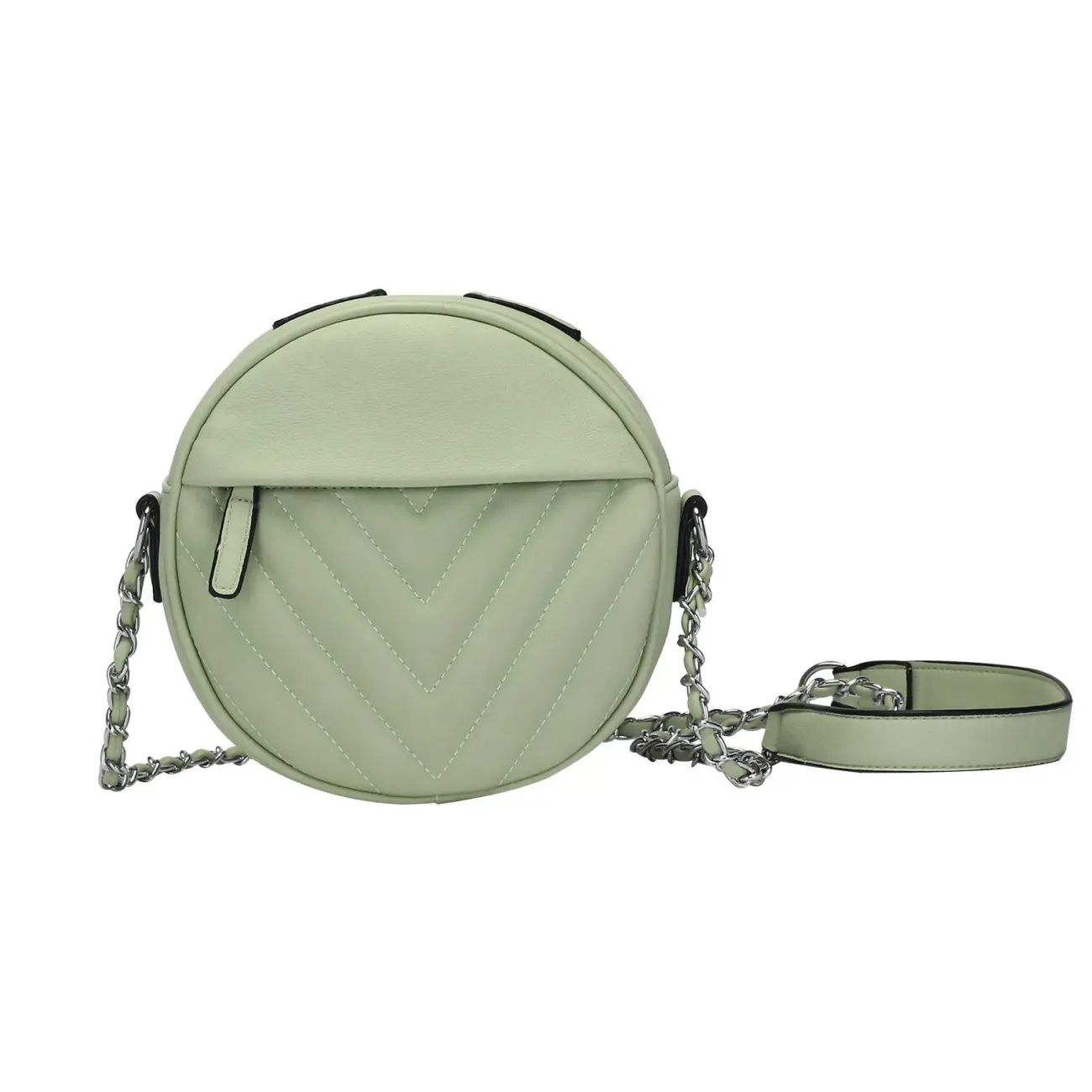 OBC DAMEN TASCHE HANDTASCHE Schultertasche Kettengurt V-Print Umhängetasche Handytasche Cross-Over kleine Clutch Auslauf